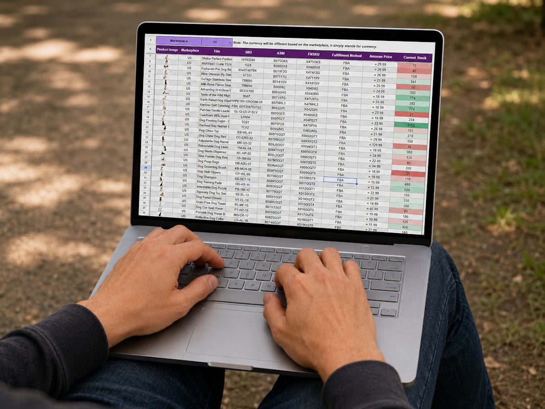 Man reviewing financial documents and investment portfolio at home office